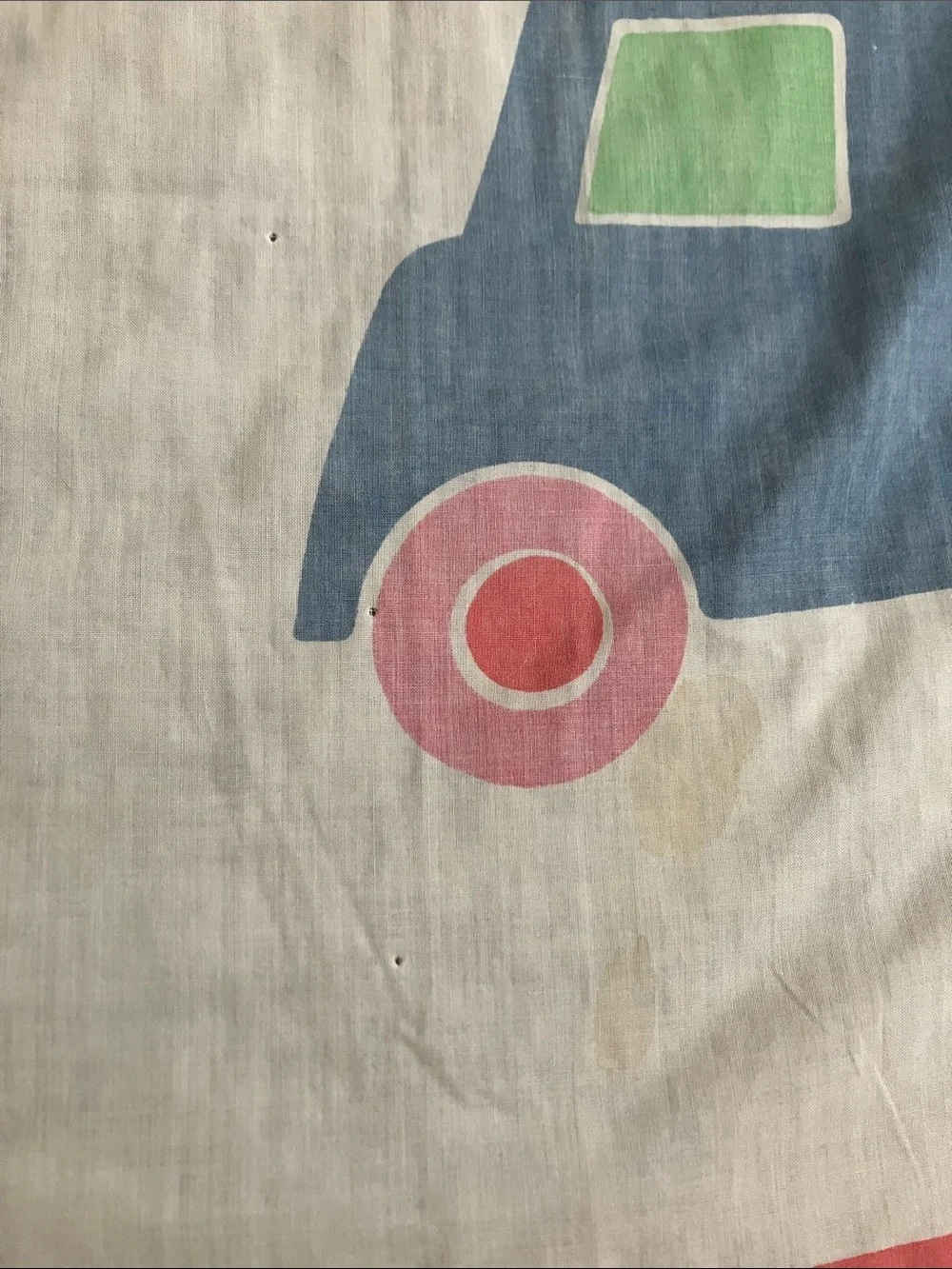 Marimekko twin Colorful Kids Cars and trucks Fitted Sheet Bo boo Dan rivers 70s